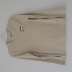 Abercrombie & Fitch Kids Beige Graphic Long Sleeve Crewneck Tee Shirt Size 11/12